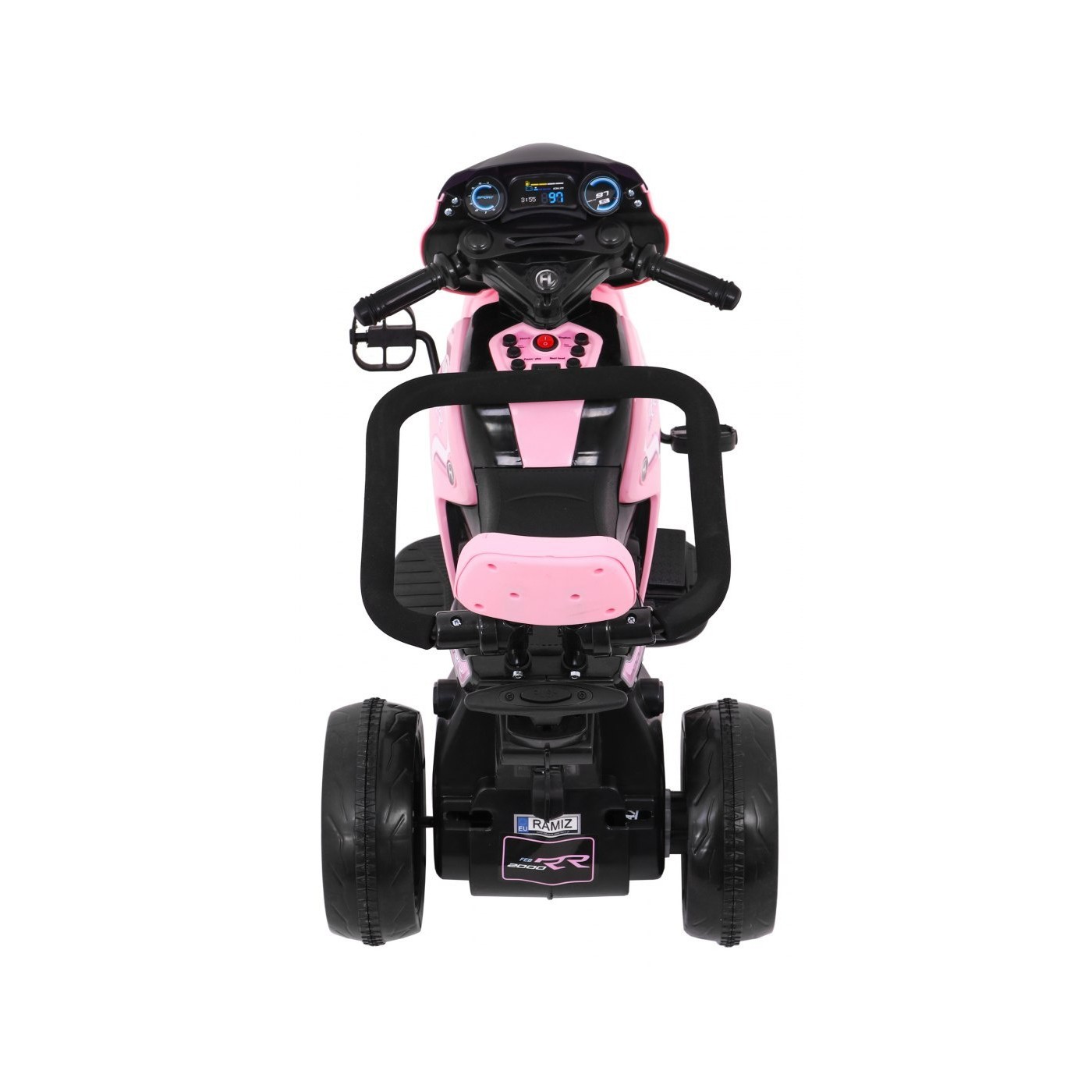 Růžový posunovač motocyklu