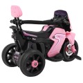 Růžový posunovač motocyklu