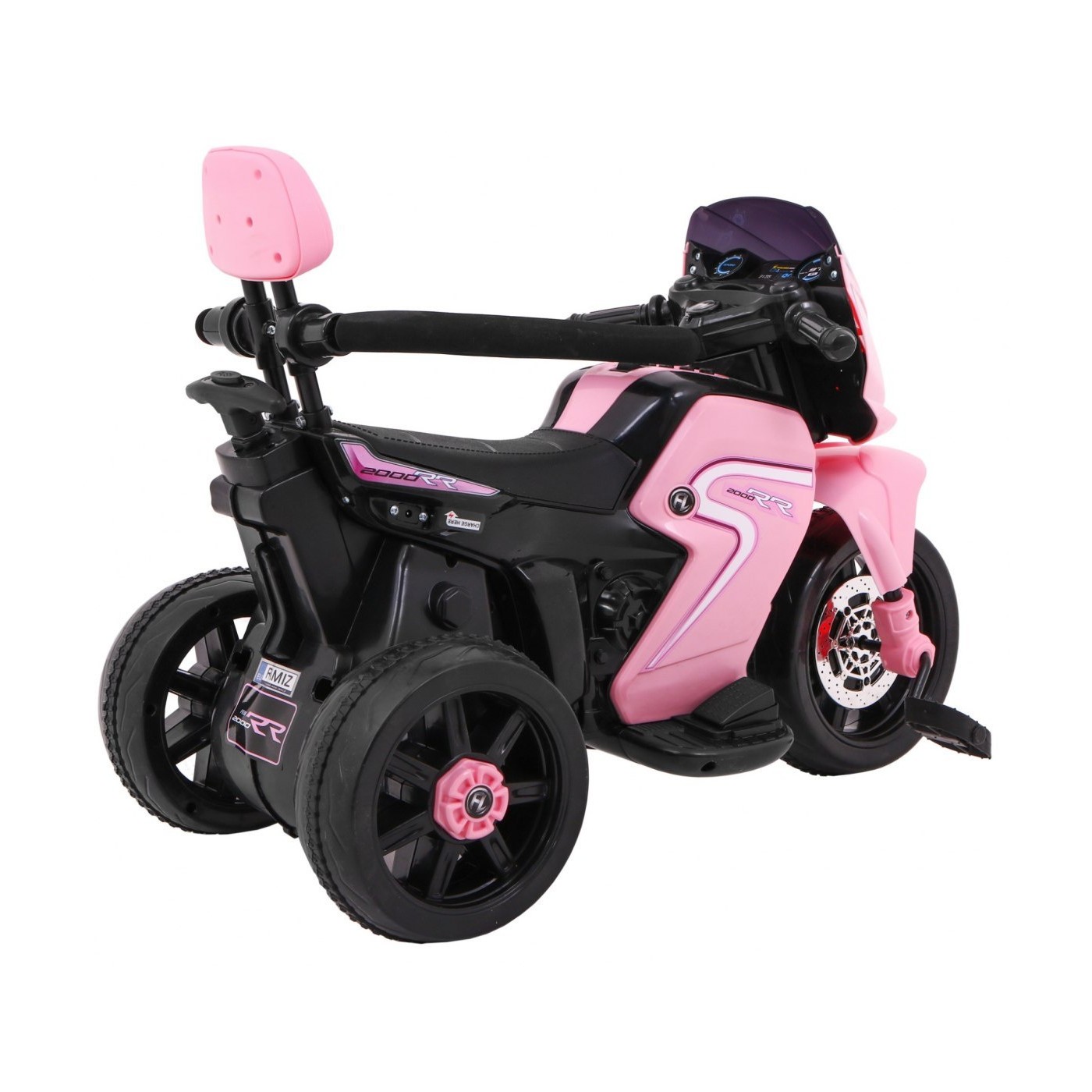 Růžový posunovač motocyklu