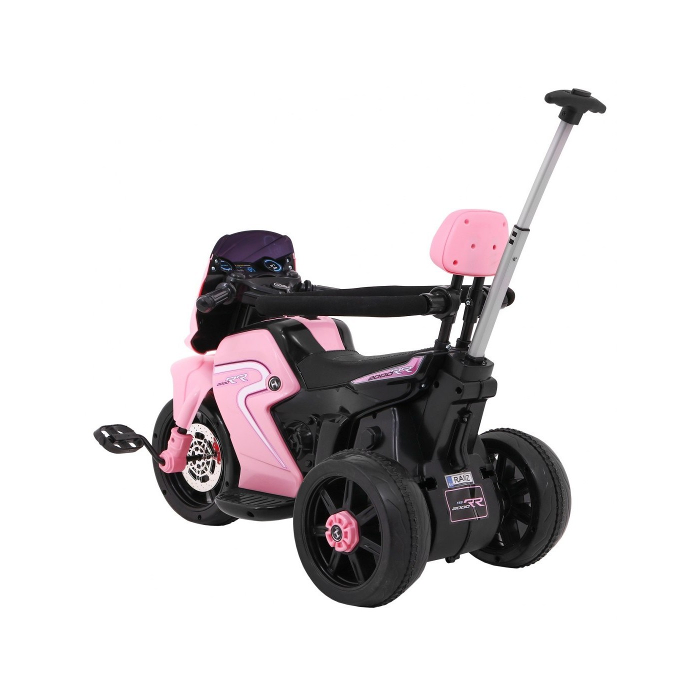 Růžový posunovač motocyklu