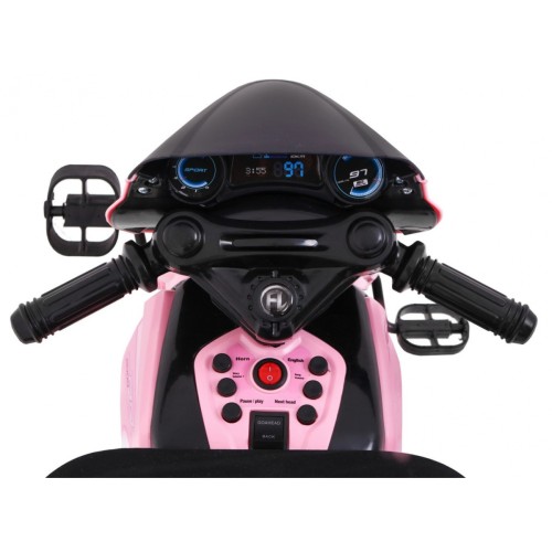 Růžový posunovač motocyklu