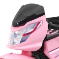 Růžový posunovač motocyklu