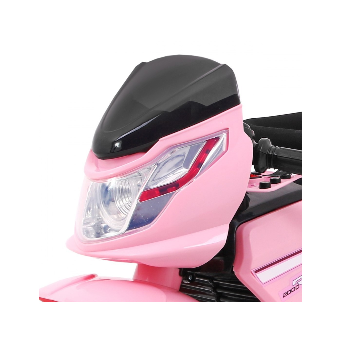 Růžový posunovač motocyklu