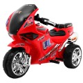 RR1000 Dětský elektrický tříkolový motor červený + houkačky + světla + úložný box