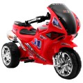 RR1000 Dětský elektrický tříkolový motor červený + houkačky + světla + úložný box