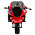 RR1000 Dětský elektrický tříkolový motor červený + houkačky + světla + úložný box