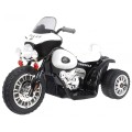 Dětský akumulátorový chopper motorka černá + 3 kola + zvukové LED světlo
