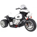 Dětský akumulátorový chopper motorka černá + 3 kola + zvukové LED světlo