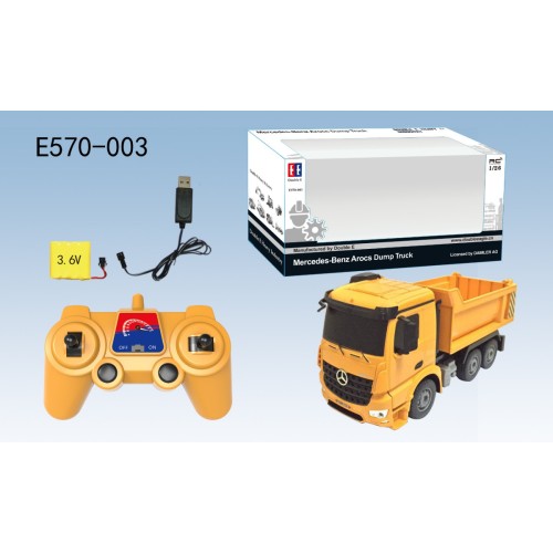 Autíčko R/C Mercedes-Benz Actros 2.4G Sklápěč Double E