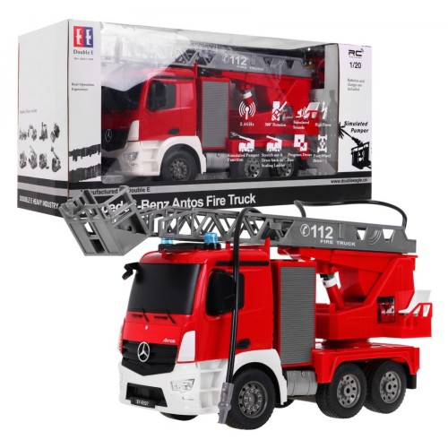 Autíčko R/C Mercedes-Benz Antos 2.4G Protipožární 1:20 Dvojité E