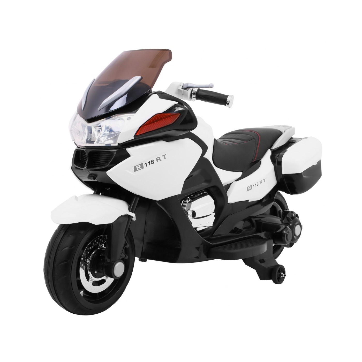 Motocyklový závodník bílý