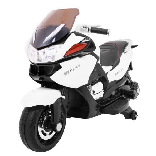 Motocyklový závodník bílý