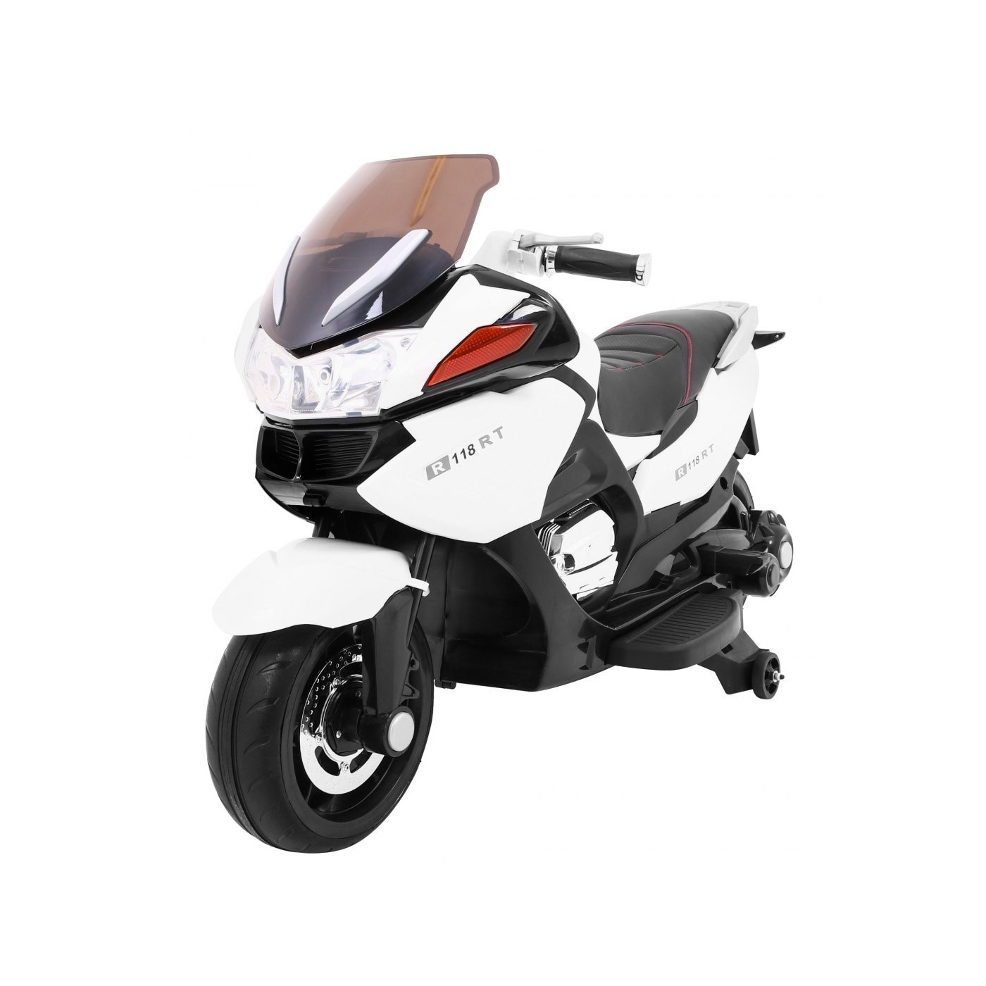 Motocyklový závodník bílý
