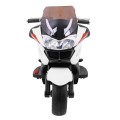 Motocyklový závodník bílý