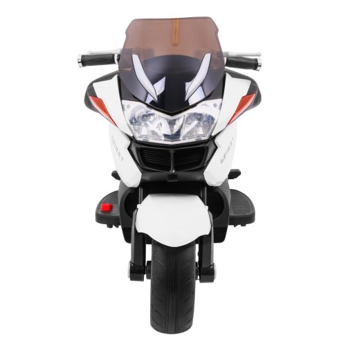 Motocyklový závodník bílý