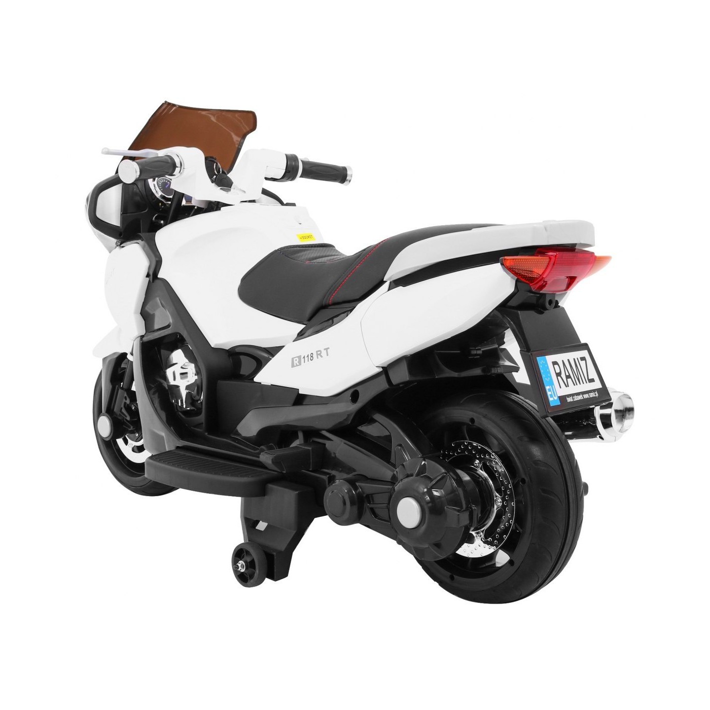 Motocyklový závodník bílý