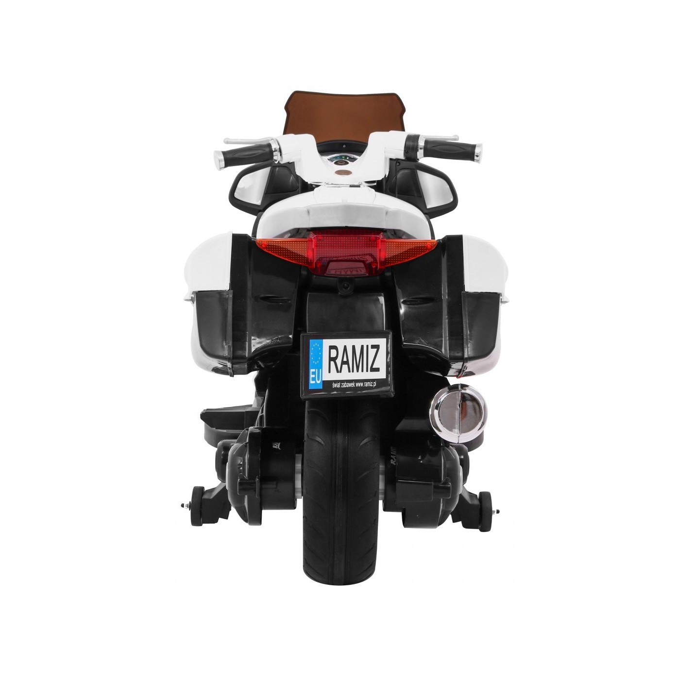 Motocyklový závodník bílý