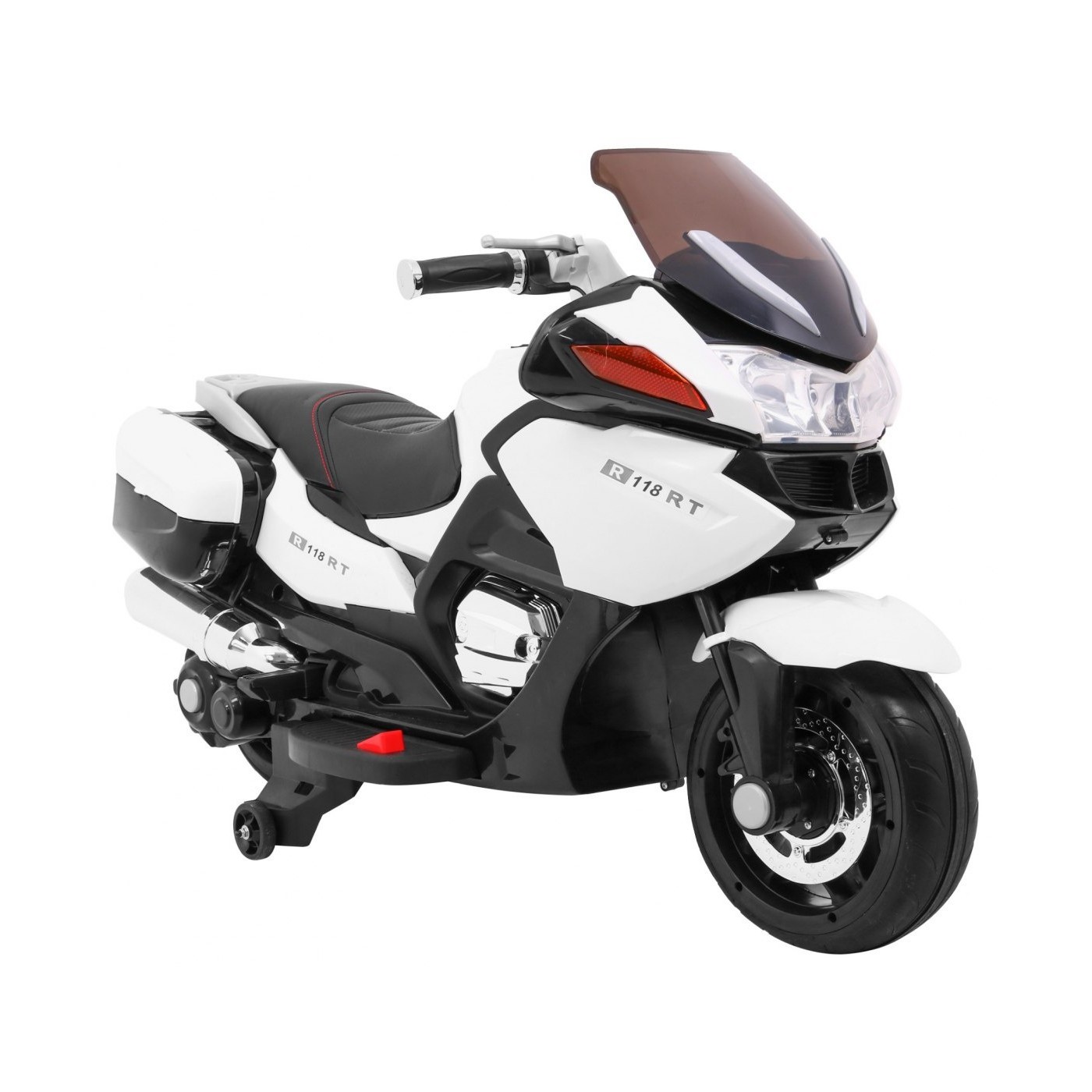 Motocyklový závodník bílý