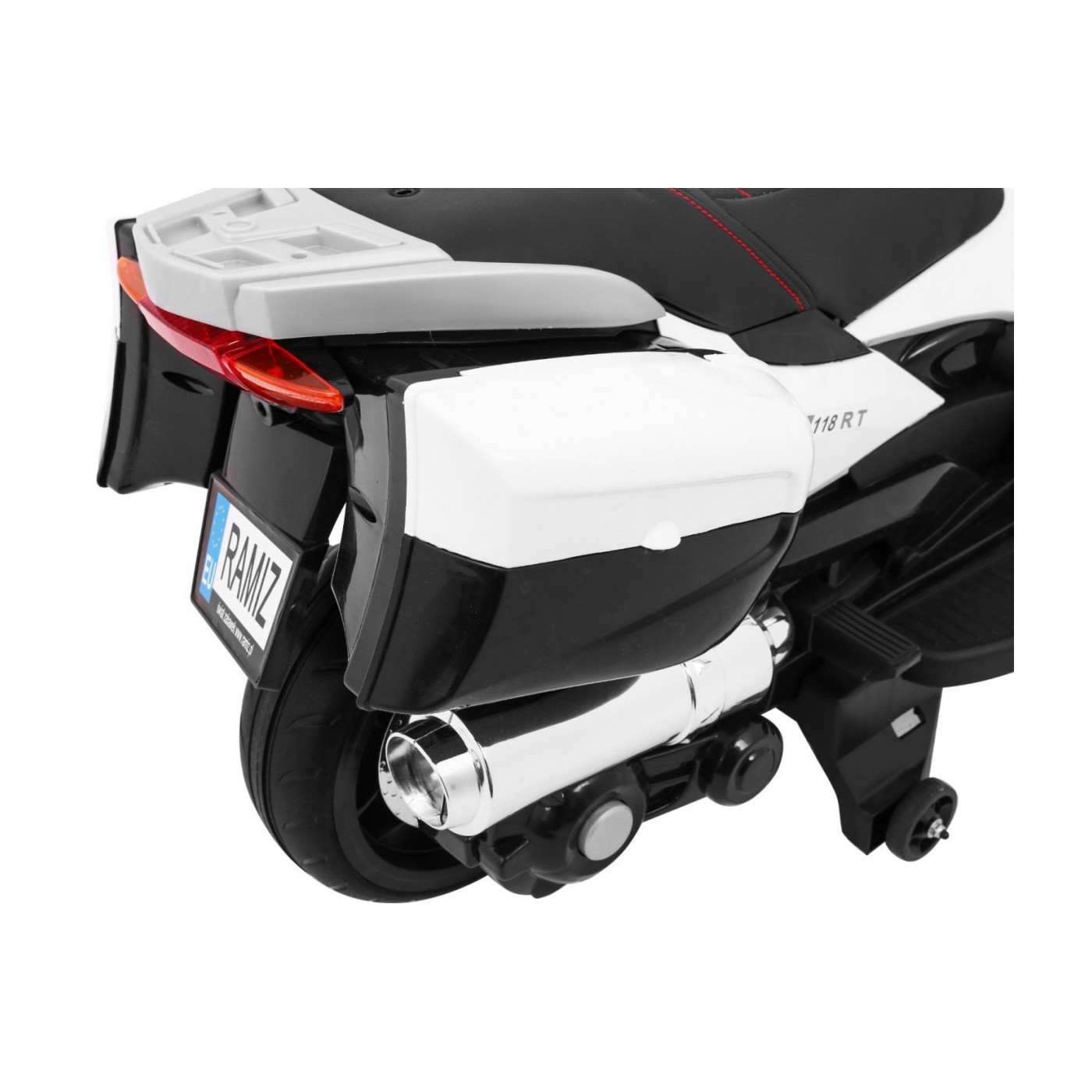 Motocyklový závodník bílý