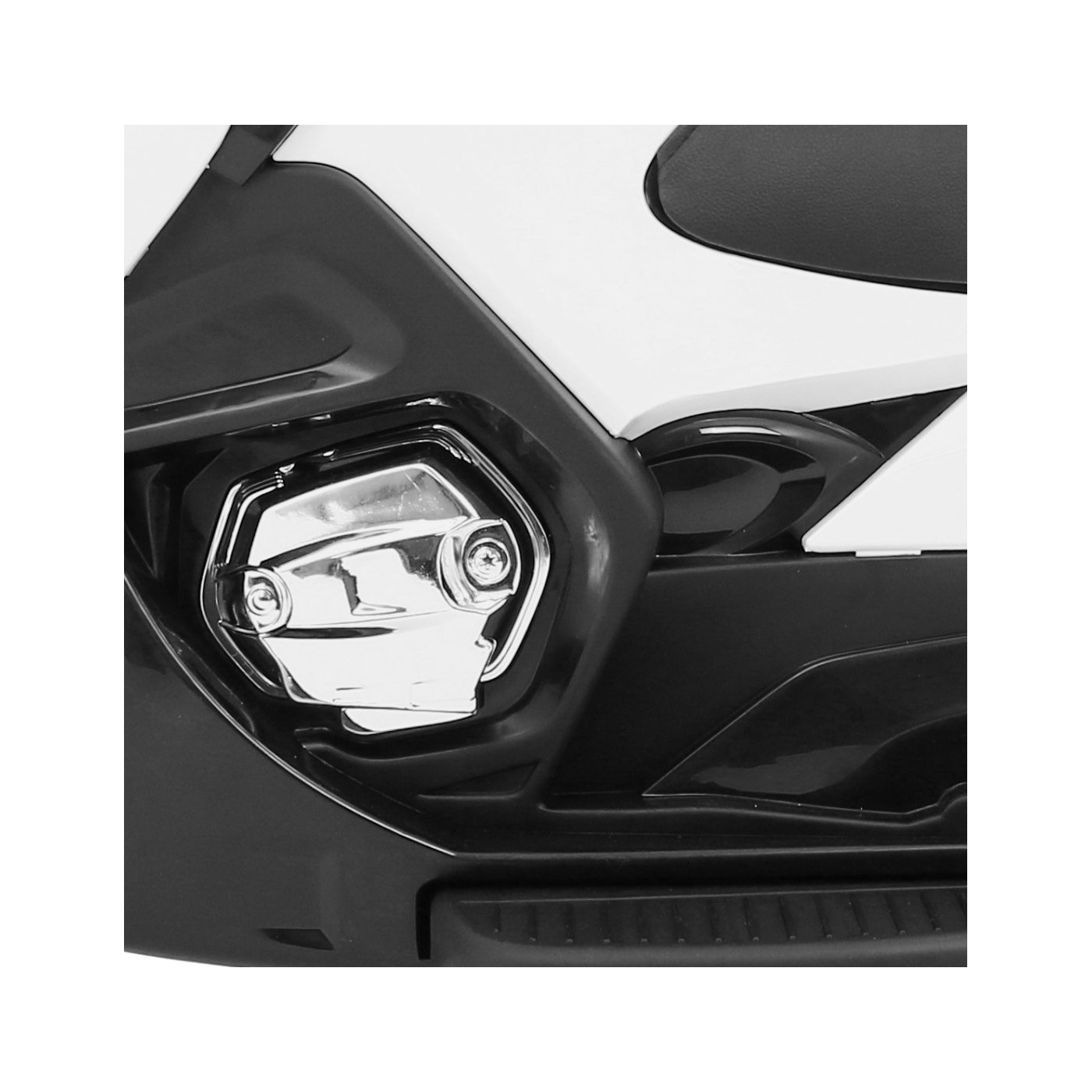 Motocyklový závodník bílý