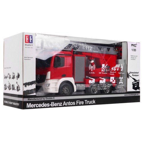 Autíčko R/C Mercedes-Benz Antos 2.4G Protipožární 1:20 Dvojité E
