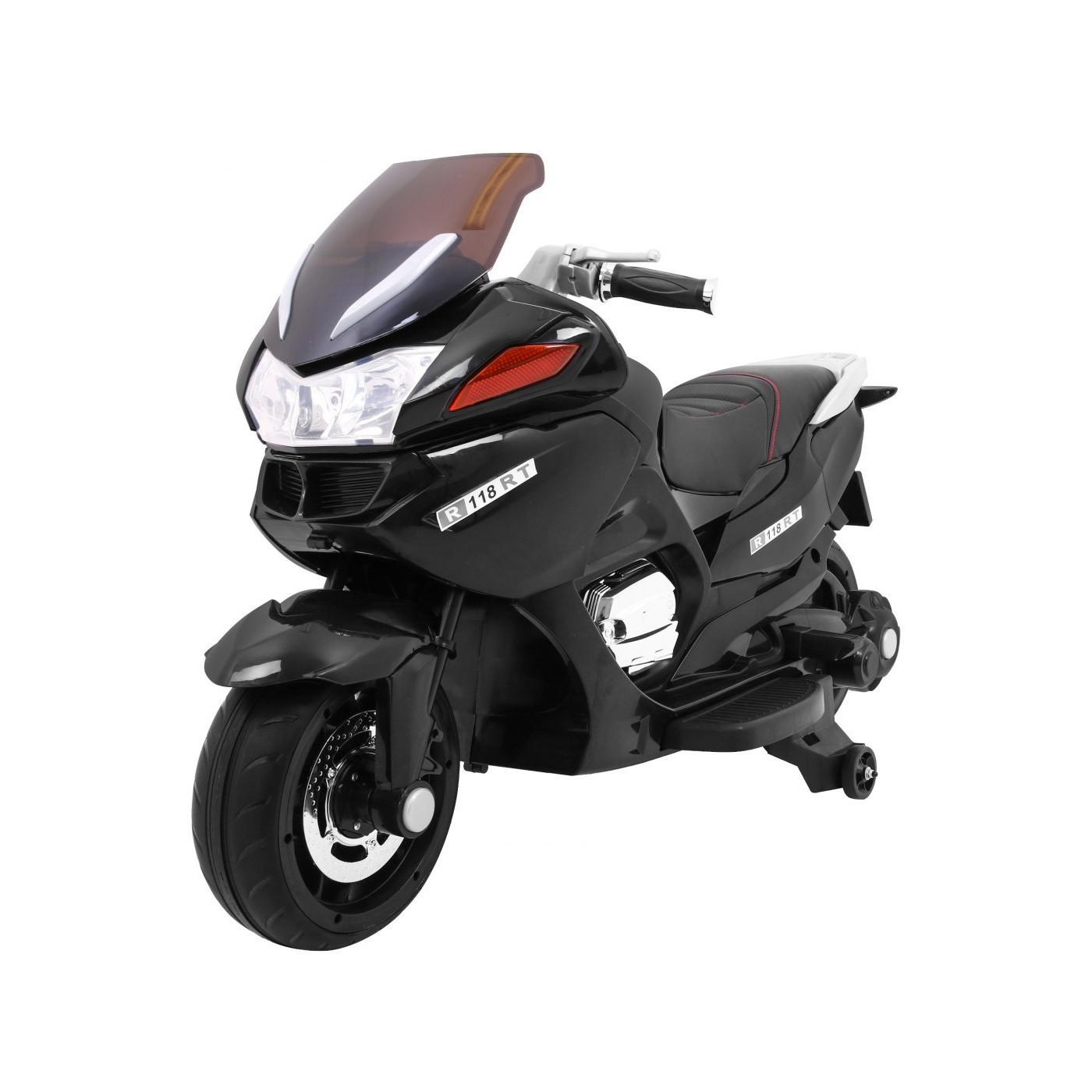 Motocykl závodník černý