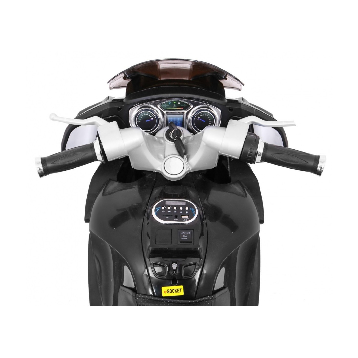 Motocykl závodník černý