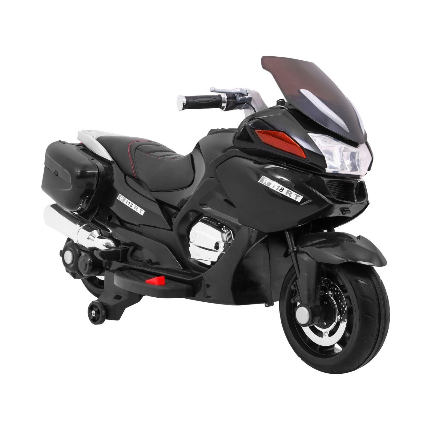 Motocykl závodník černý