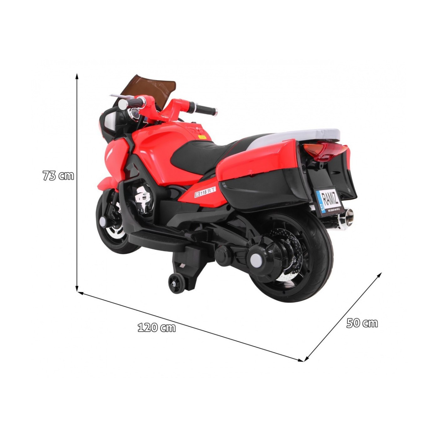 Motocykl  závodník červený