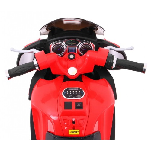 Motocykl  závodník červený