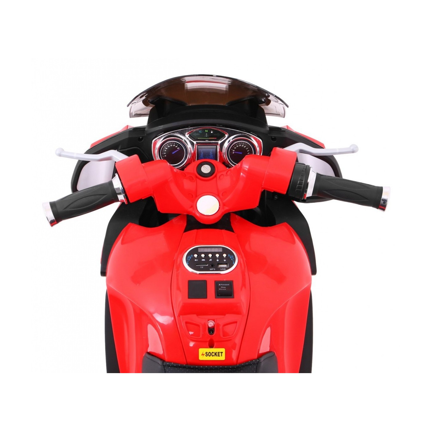 Motocykl  závodník červený