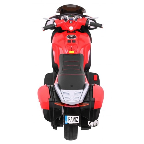 Motocykl  závodník červený