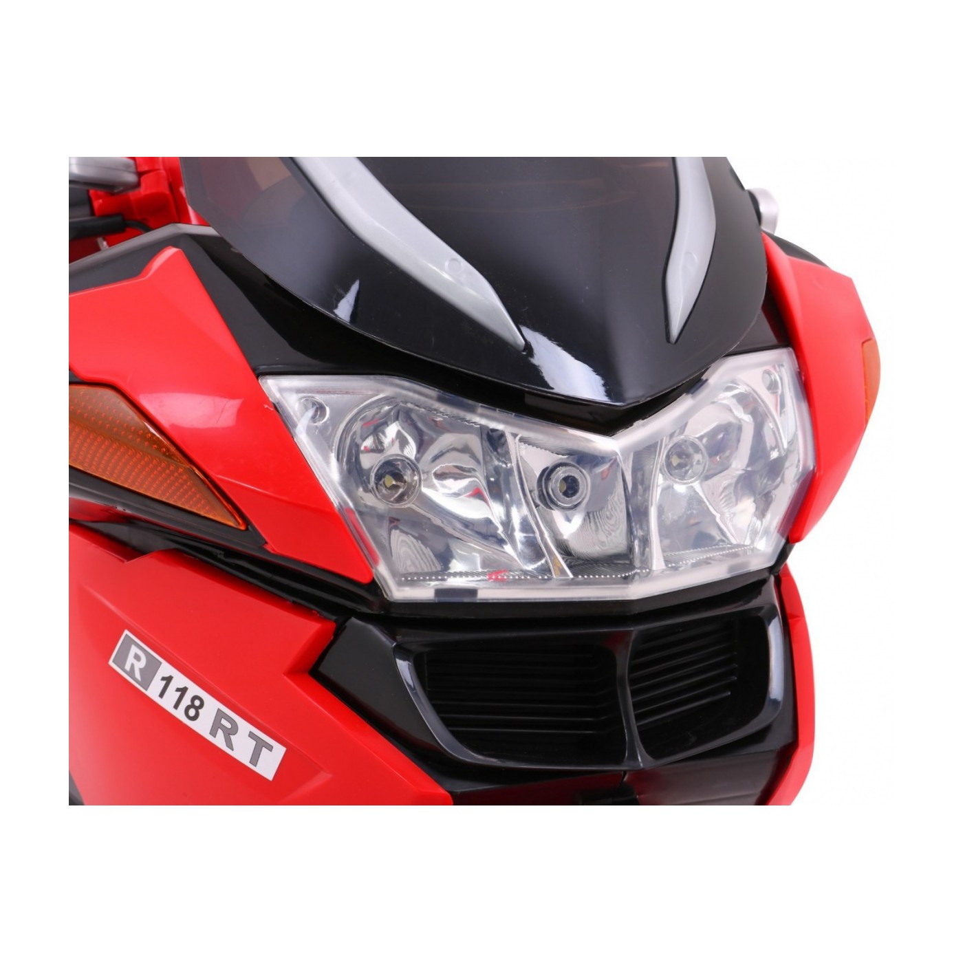 Motocykl  závodník červený