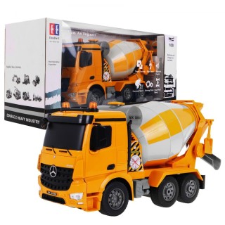 Mercedes-Benz Arocs Dětská míchačka betonu 6+ Dálkové ovládání Model 1:20 Zvuky Světla