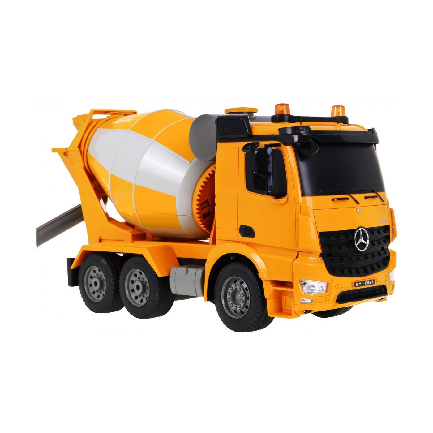 Mercedes-Benz Arocs Dětská míchačka betonu 6+ Dálkové ovládání Model 1:20 Zvuky Světla