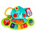 Interaktivní Elephant Mini Piano Kids 6m Hudební hračka Chrastítka