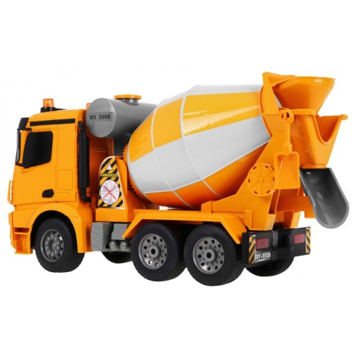 Mercedes-Benz Arocs Dětská míchačka betonu 6+ Dálkové ovládání Model 1:20 Zvuky Světla