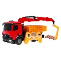 Dětský jeřáb Truck HDS 6+ Mercedes-Benz Arocs Dálkové ovládání 1:20 Pohyblivé díly