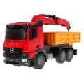 Dětský jeřáb Truck HDS 6+ Mercedes-Benz Arocs Dálkové ovládání 1:20 Pohyblivé díly