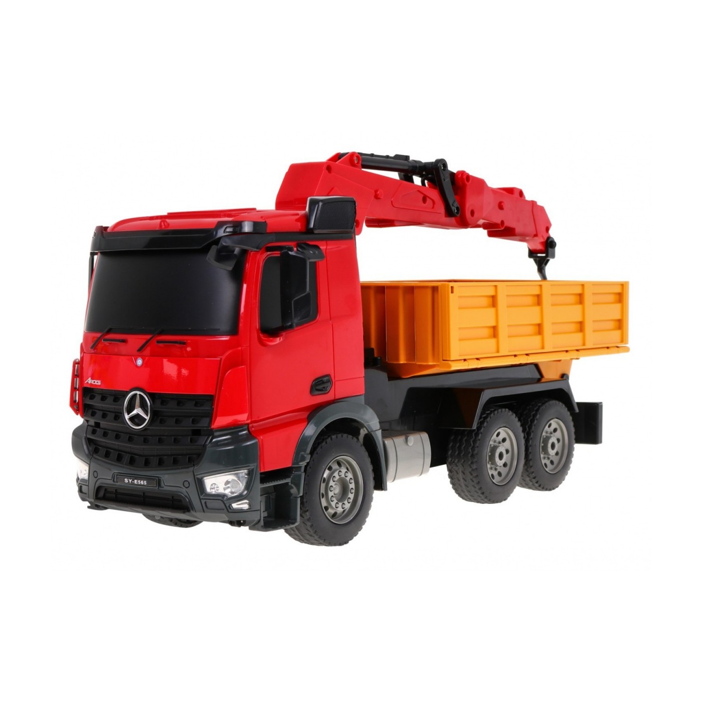 Dětský jeřáb Truck HDS 6+ Mercedes-Benz Arocs Dálkové ovládání 1:20 Pohyblivé díly