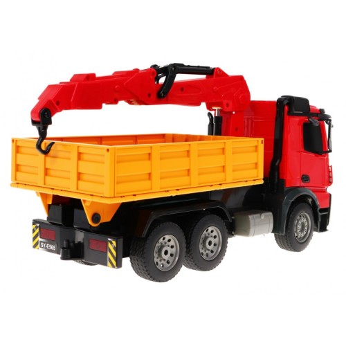 Dětský jeřáb Truck HDS 6+ Mercedes-Benz Arocs Dálkové ovládání 1:20 Pohyblivé díly