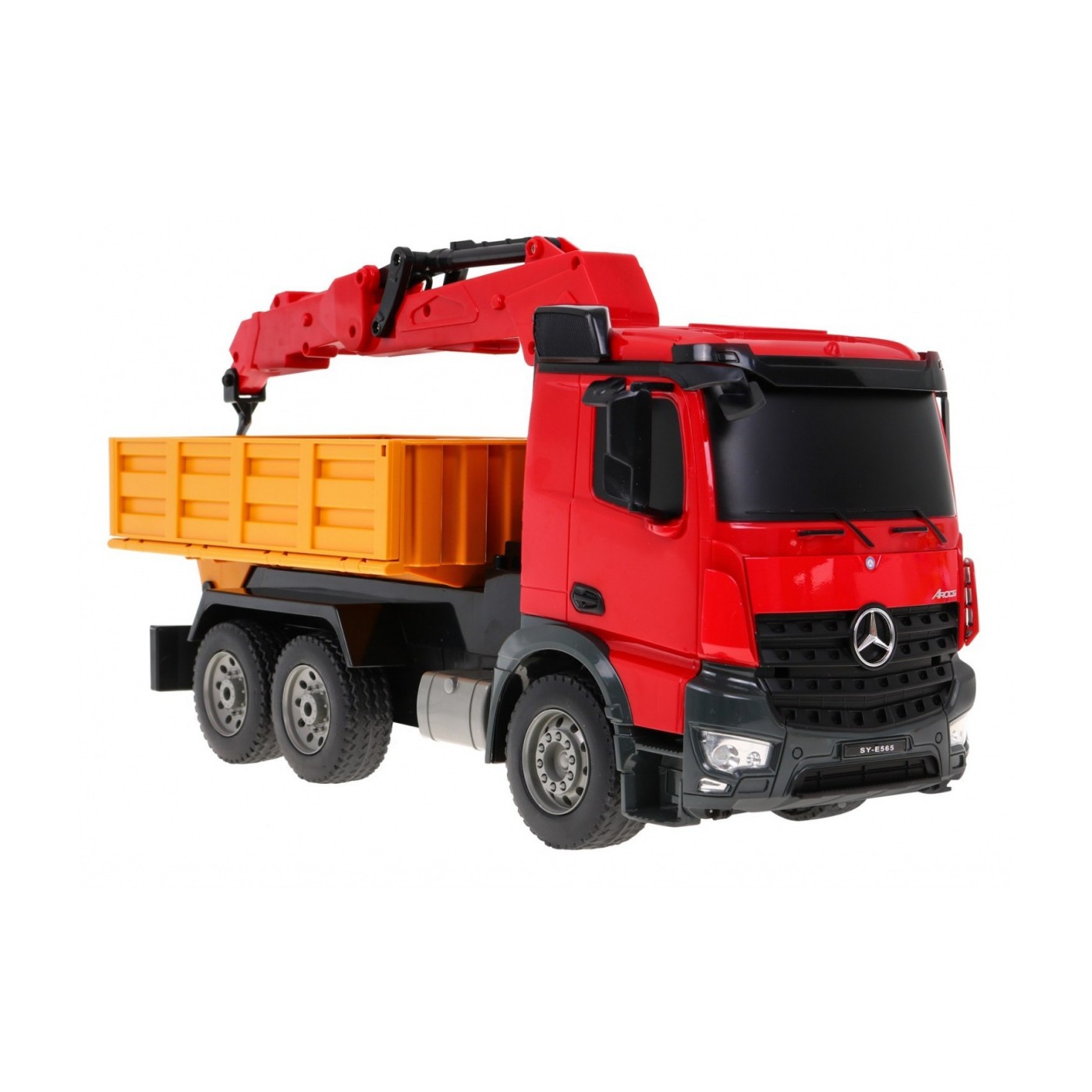 Dětský jeřáb Truck HDS 6+ Mercedes-Benz Arocs Dálkové ovládání 1:20 Pohyblivé díly