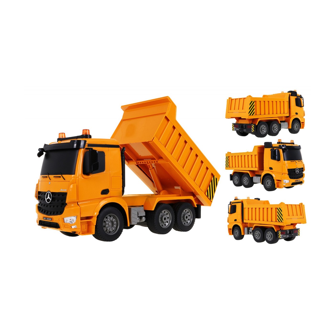 Sklápěč Mercedes-Benz Arocs pro děti 6+ dálkové ovládání model 1:20 Zvuky Světla