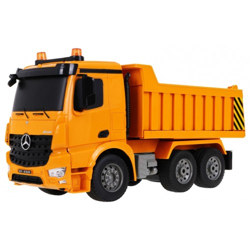 Sklápěč Mercedes-Benz Arocs pro děti 6+ dálkové ovládání model 1:20 Zvuky Světla