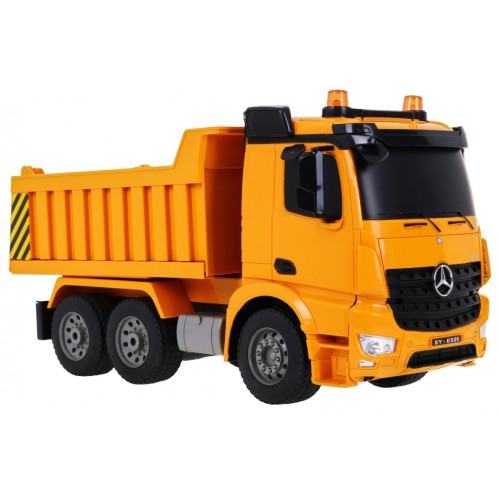 Sklápěč Mercedes-Benz Arocs pro děti 6+ dálkové ovládání model 1:20 Zvuky Světla