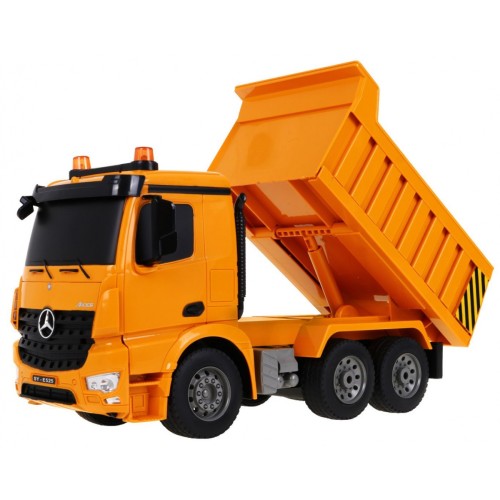 Sklápěč Mercedes-Benz Arocs pro děti 6+ dálkové ovládání model 1:20 Zvuky Světla