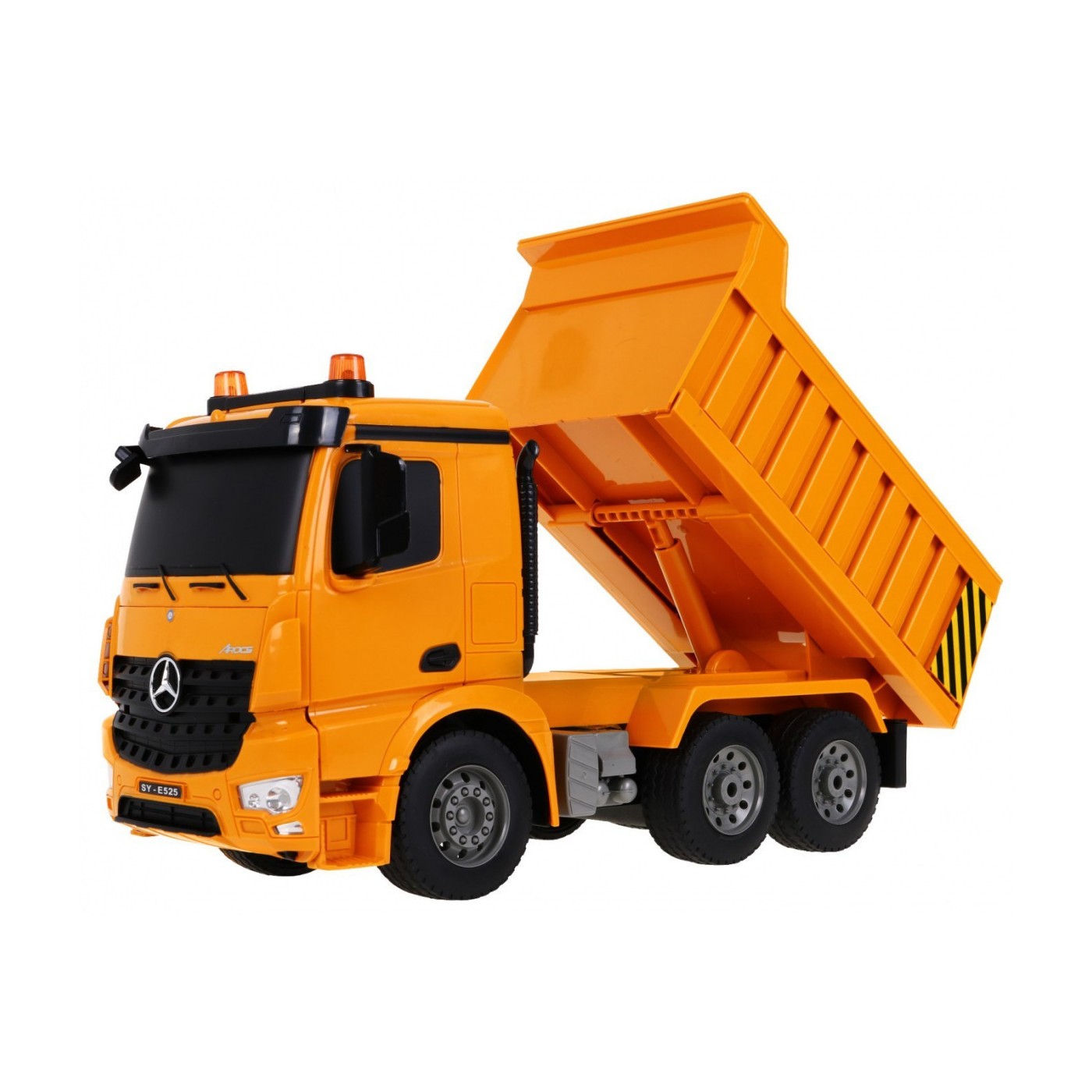 Sklápěč Mercedes-Benz Arocs pro děti 6+ dálkové ovládání model 1:20 Zvuky Světla