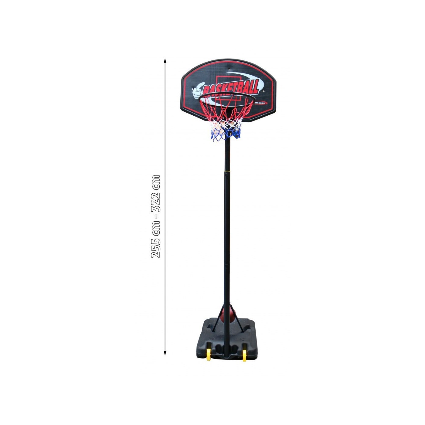 Obrovská basketbalová deska 255 322 cm