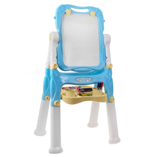 Velká oboustranná tabule pro děti 3+ modrá + tabule magnetická + příslušenství