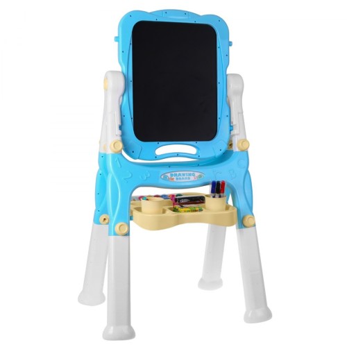 Velká oboustranná tabule pro děti 3+ modrá + tabule magnetická + příslušenství